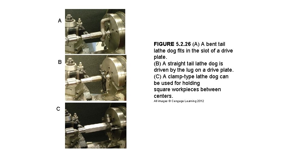 A B FIGURE 5. 2. 26 (A) A bent tail lathe dog fits in A B FIGURE 5. 2. 26 (A) A bent tail lathe dog fits in