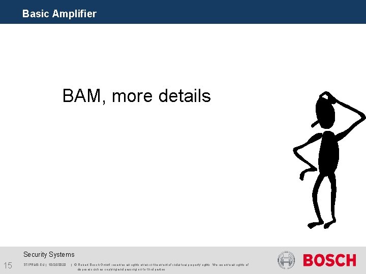 Basic Amplifier BAM, more details Security Systems 15 ST/PRM 3 -EU | 10/25/2020 |