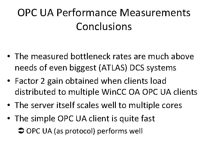 opc ua performance