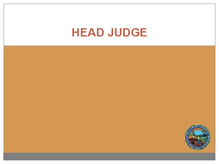 HEAD JUDGE 