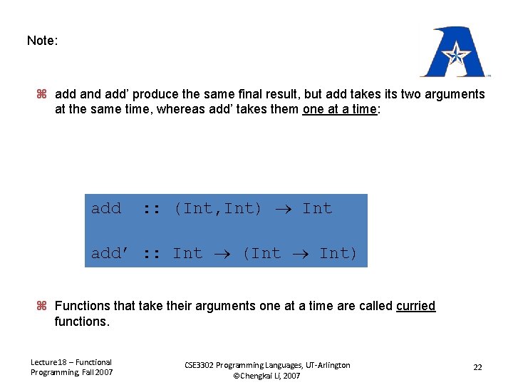 Note: z add and add’ produce the same final result, but add takes its