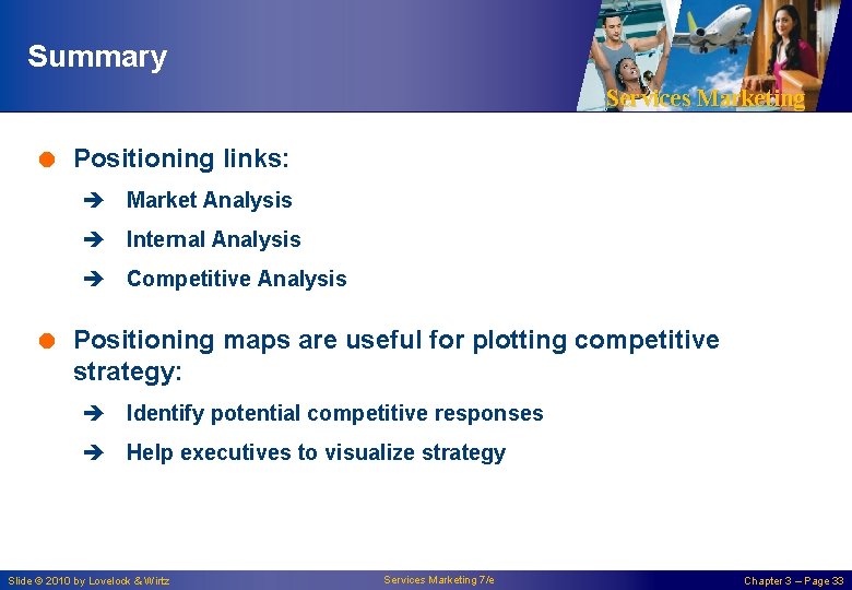 Summary Services Marketing = Positioning links: è Market Analysis è Internal Analysis è Competitive Summary Services Marketing = Positioning links: è Market Analysis è Internal Analysis è Competitive