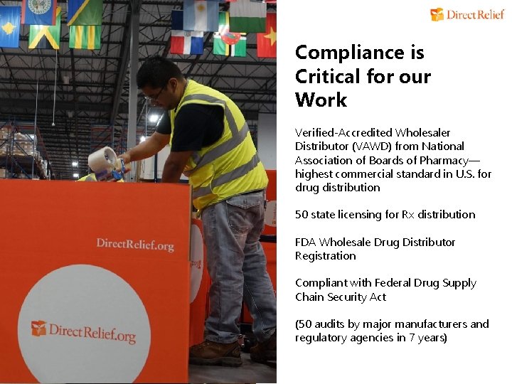 Compliance is Critical for our Work Verified-Accredited Wholesaler Distributor (VAWD) from National Association of