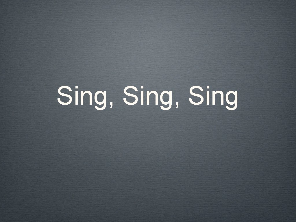 Sing, Sing 