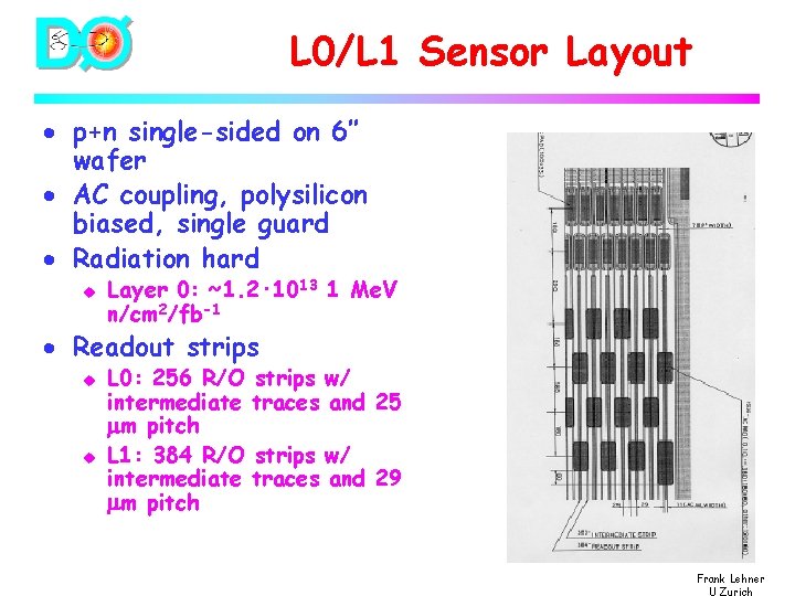 L 0/L 1 Sensor Layout · p+n single-sided on 6’’ wafer · AC coupling,