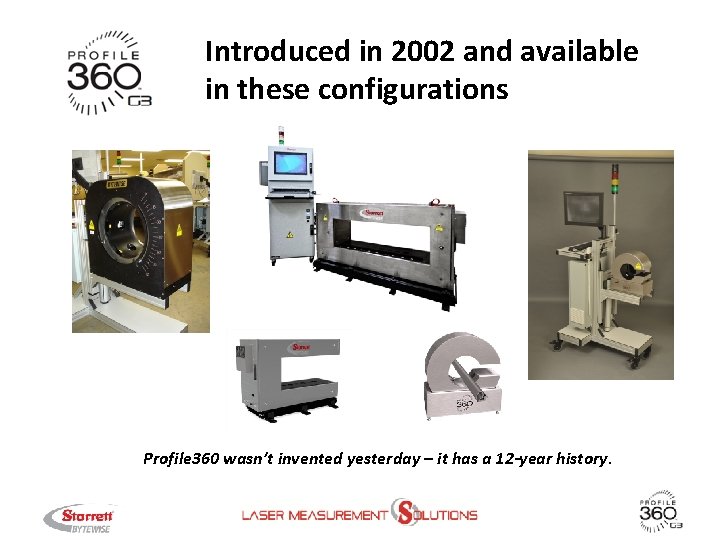 Introduced in 2002 and available in these configurations Profile 360 wasn’t invented yesterday –