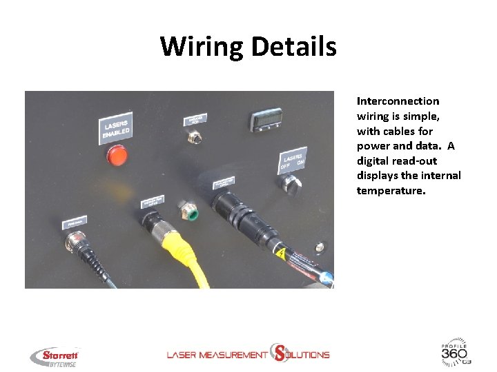 Wiring Details Interconnection wiring is simple, with cables for power and data. A digital