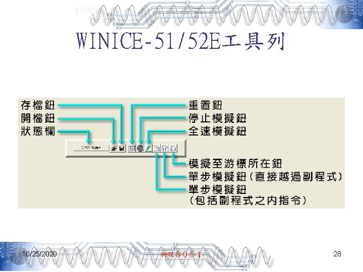 yiher WINICE-51/52 E 具列 10/25/2020 例說８０５１ 28 