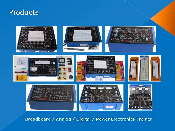 Products Breadboard / Analog / Digital / Power Electronics Trainer 
