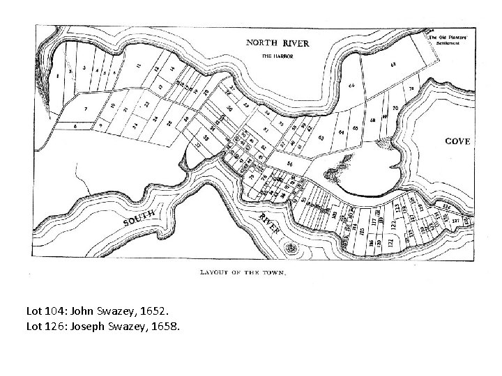 Lot 104: John Swazey, 1652. Lot 126: Joseph Swazey, 1658. Lot 104: John Swazey, 1652. Lot 126: Joseph Swazey, 1658.