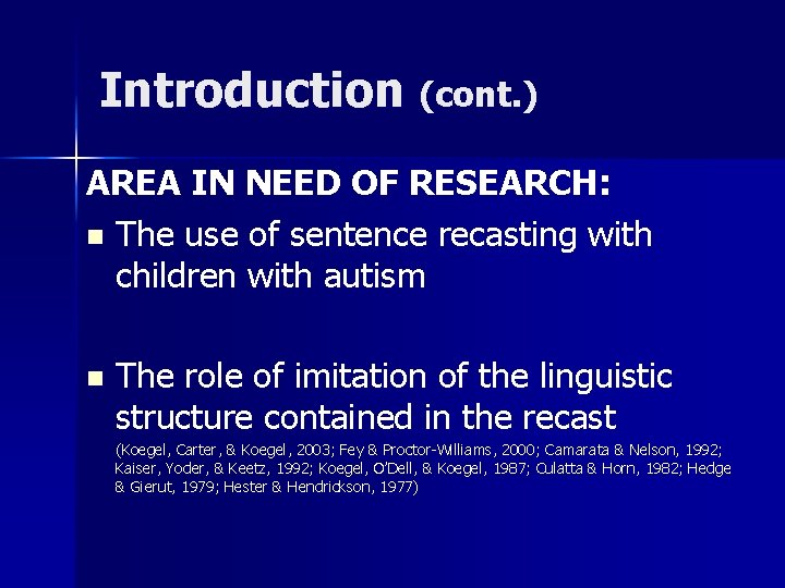 Language Recasting Effects of Conversational Recasting with Imitation on the