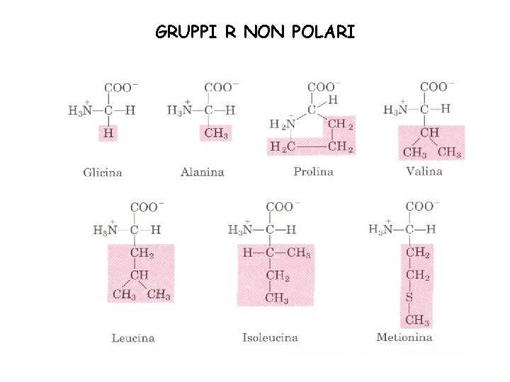 GRUPPI R NON POLARI 