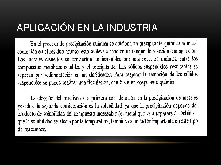 APLICACIÓN EN LA INDUSTRIA 