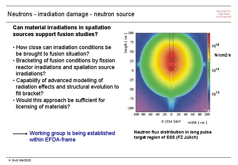 Neutrons - irradiation damage - neutron source Can material irradiations in spallation sources support