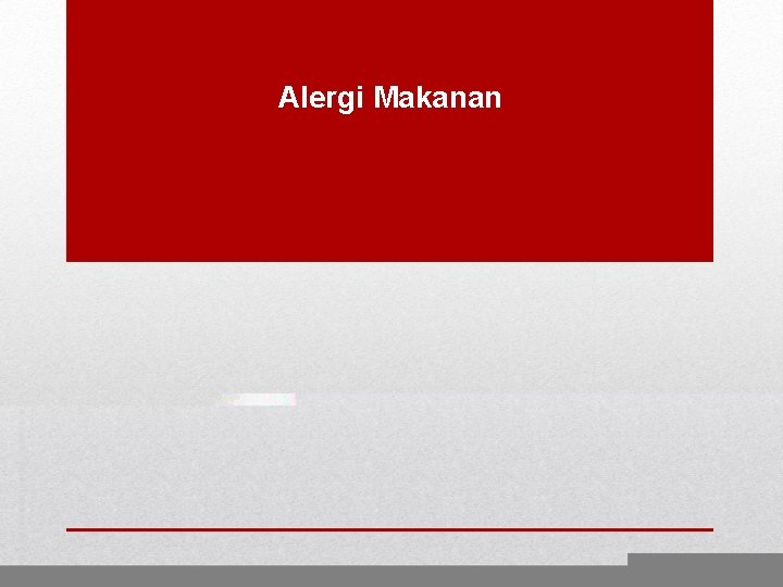 Alergi Makanan 