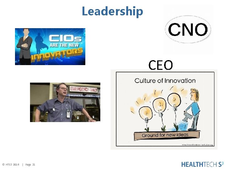 Leadership CEO © HTS 3 2016 | Page 21 