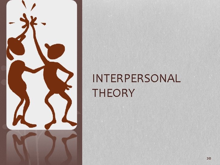 INTERPERSONAL THEORY 20 
