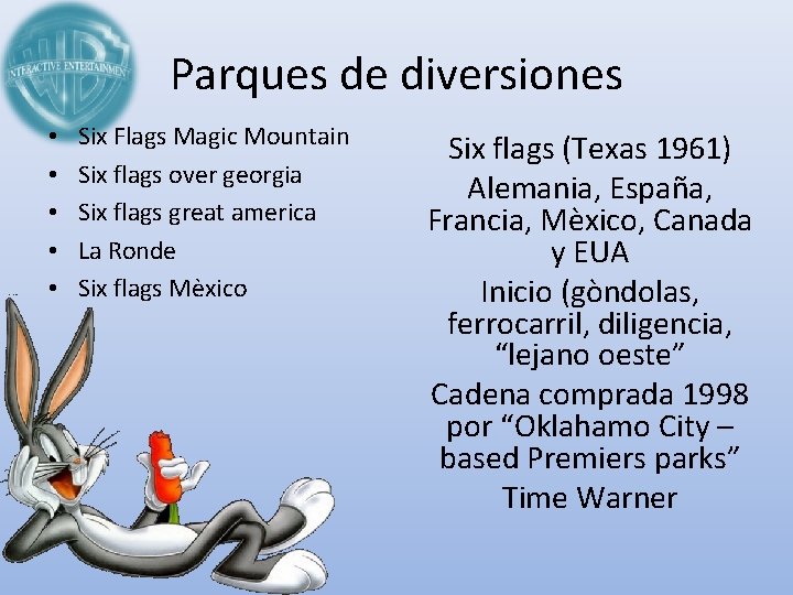 Parques de diversiones • • • Six Flags Magic Mountain Six flags over georgia