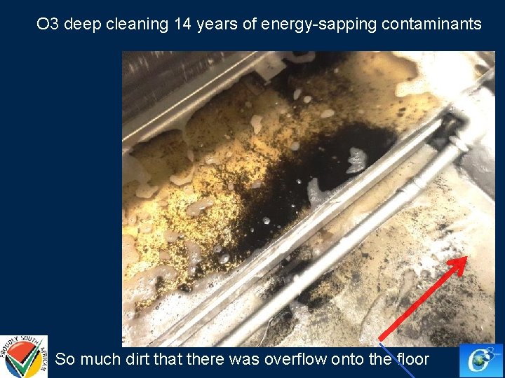 O 3 deep cleaning 14 years of energy-sapping contaminants So much dirt that there