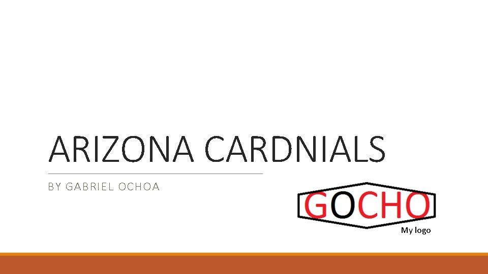 ARIZONA CARDNIALS BY GABRIEL OCHOA My logo 