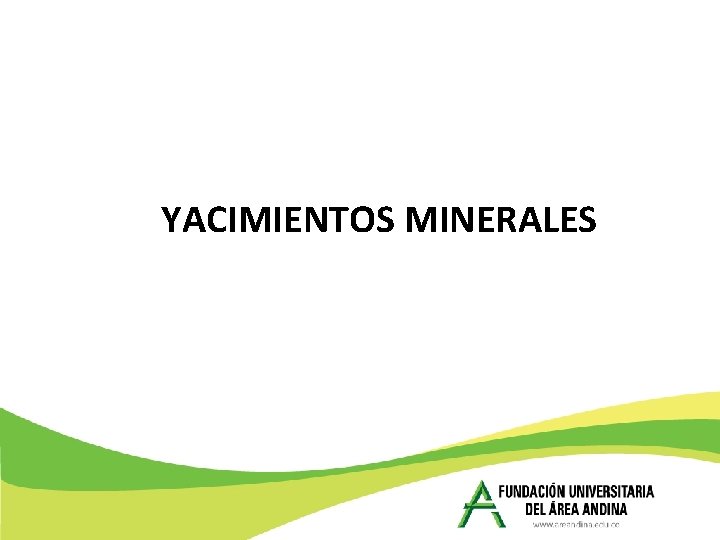 YACIMIENTOS MINERALES 