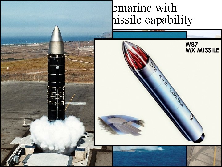 Ohio-class submarine with Trident nuclear missile capability 