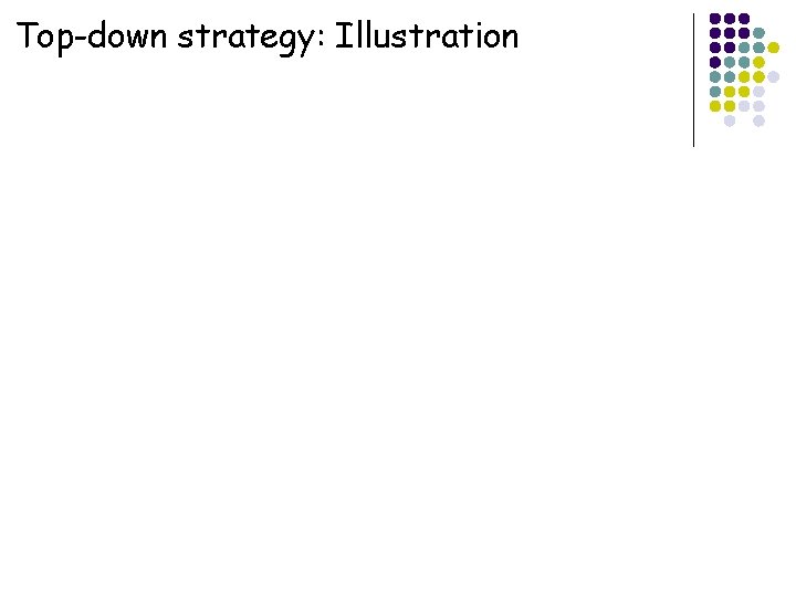 Top-down strategy: Illustration 9 