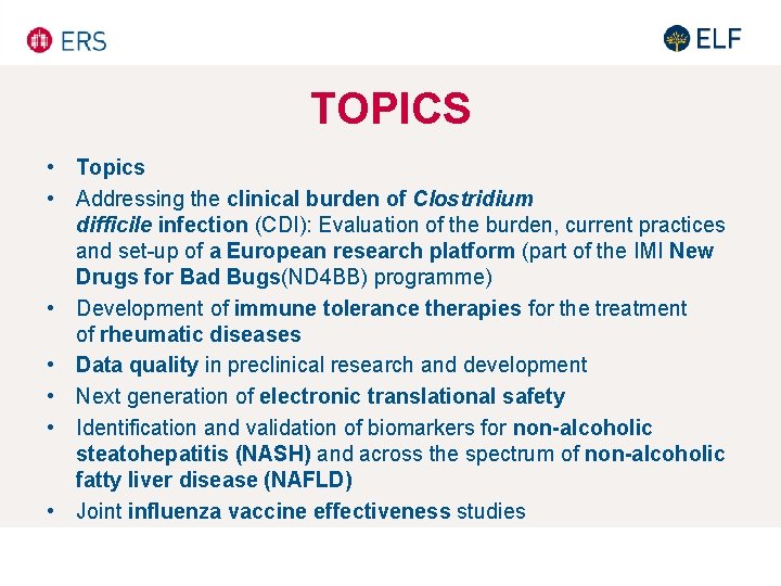 TOPICS • Topics • Addressing the clinical burden of Clostridium difficile infection (CDI): Evaluation TOPICS • Topics • Addressing the clinical burden of Clostridium difficile infection (CDI): Evaluation