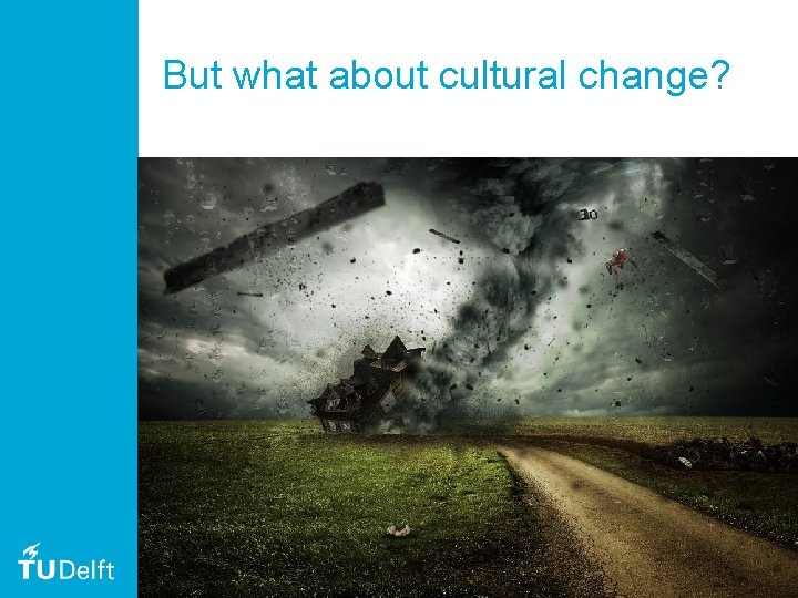 But what about cultural change? 13 
