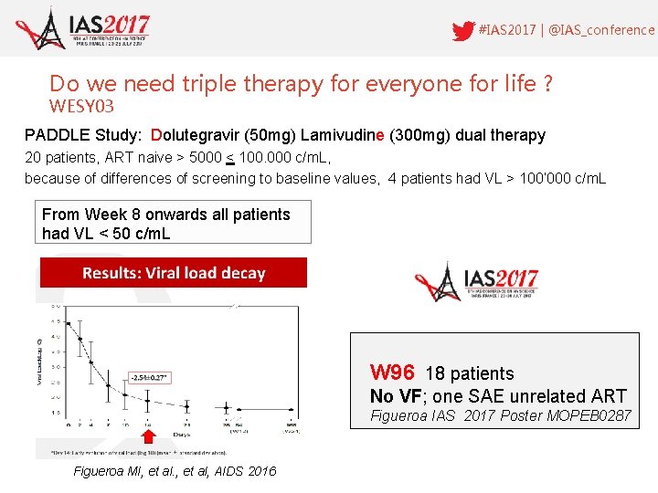 #IAS 2017 | @IAS_conference Do we need triple therapy for everyone for life ?