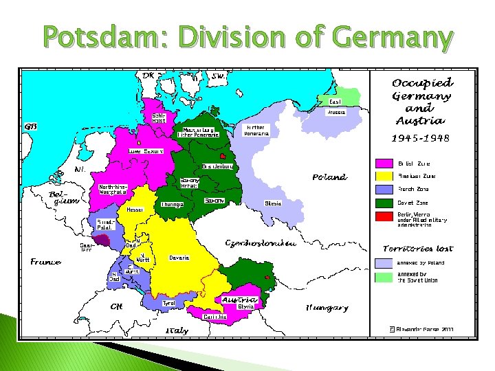 Potsdam: Division of Germany 