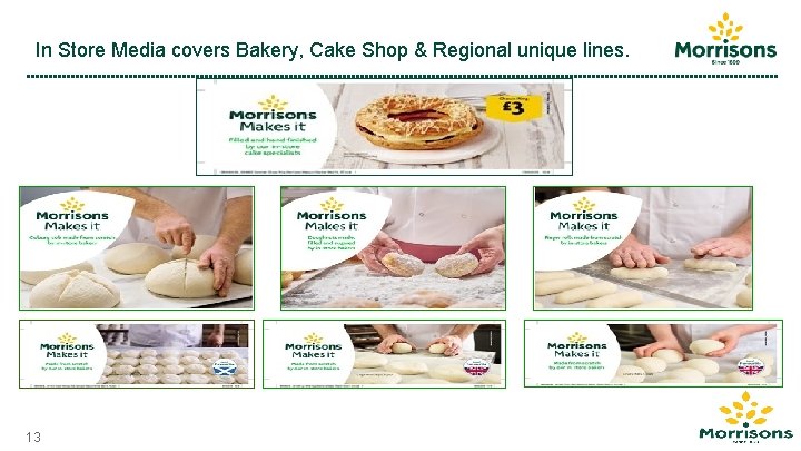 In Store Media covers Bakery, Cake Shop & Regional unique lines. 13 