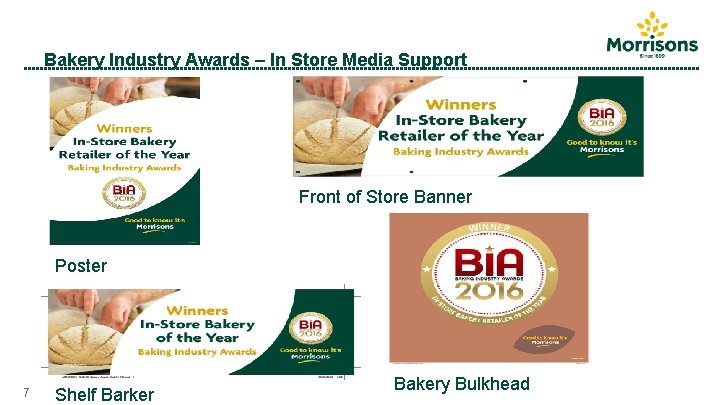 Bakery Industry Awards – In Store Media Support Front of Store Banner Poster 7