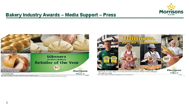 Bakery Industry Awards – Media Support – Press 8 