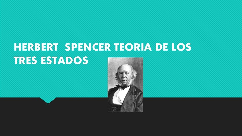 HERBERT SPENCER TEORIA DE LOS TRES ESTADOS 