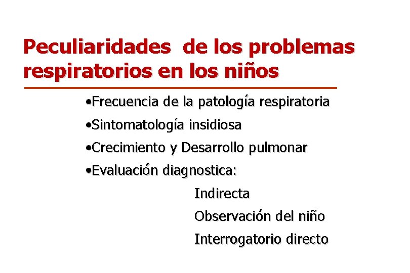 Peculiaridades de los problemas respiratorios en los niños • Frecuencia de la patología respiratoria