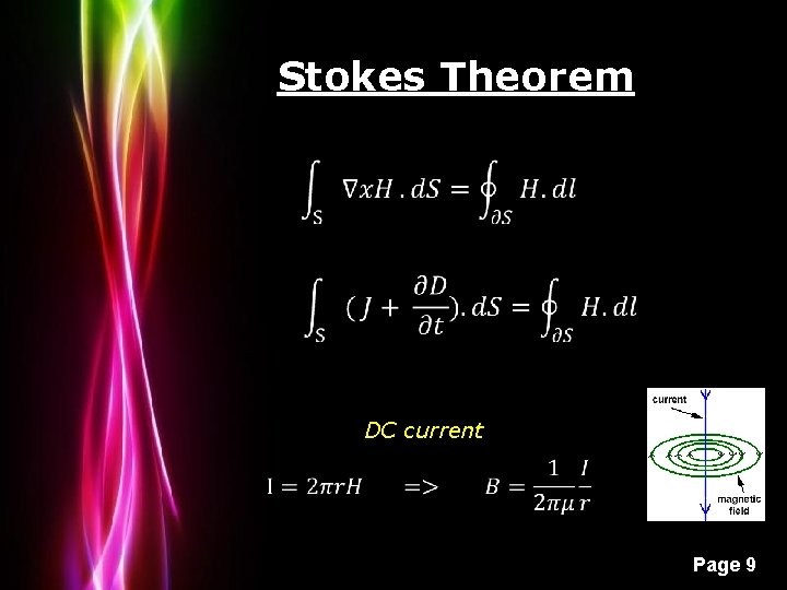 Stokes Theorem DC current Powerpoint Templates Page 9 