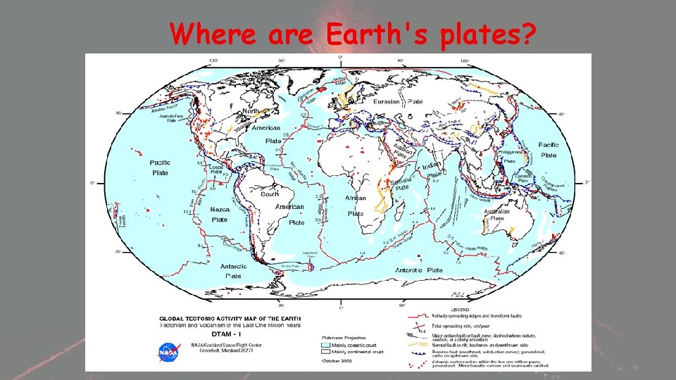 Where are Earth's plates? 