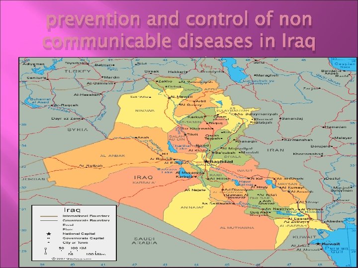prevention and control of non communicable diseases in Iraq 