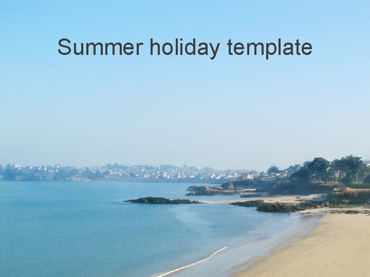 Summer holiday template 
