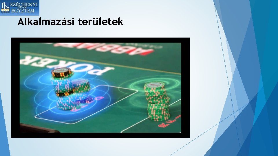 Alkalmazási területek 