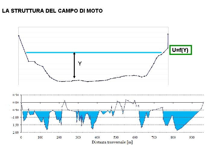 LA STRUTTURA DEL CAMPO DI MOTO U=f(Y) Y 