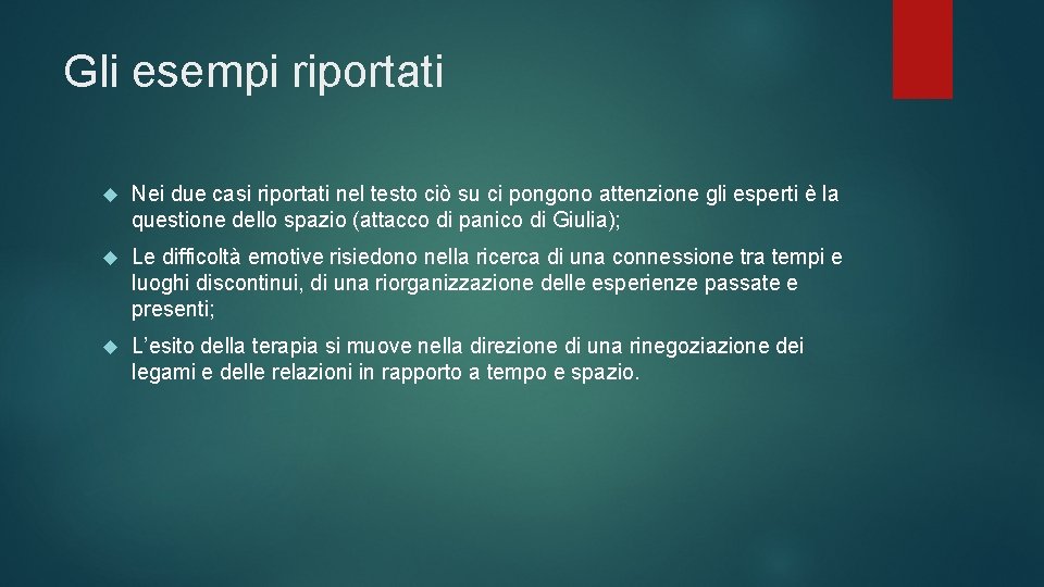 Gli esempi riportati Nei due casi riportati nel testo ciò su ci pongono attenzione