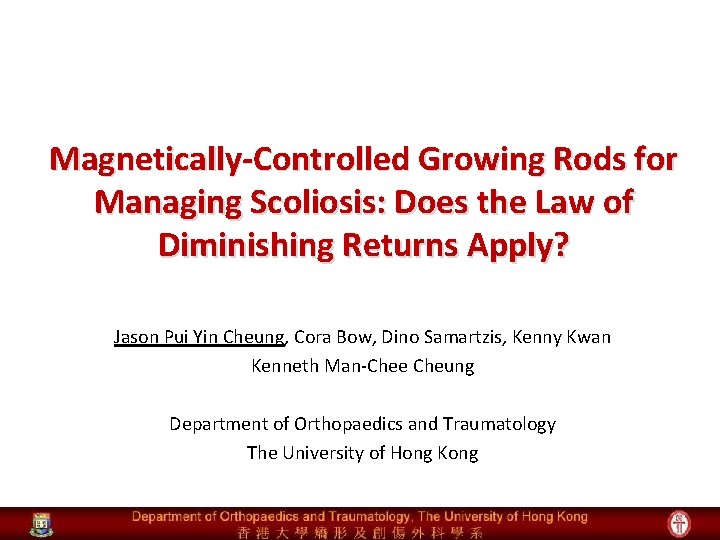 Magnetically-Controlled Growing Rods for Managing Scoliosis: Does the Law of Diminishing Returns Apply? Jason