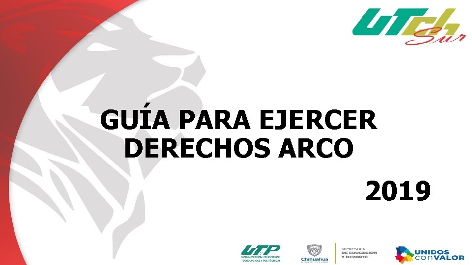 GUÍA PARA EJERCER DERECHOS ARCO 2019 