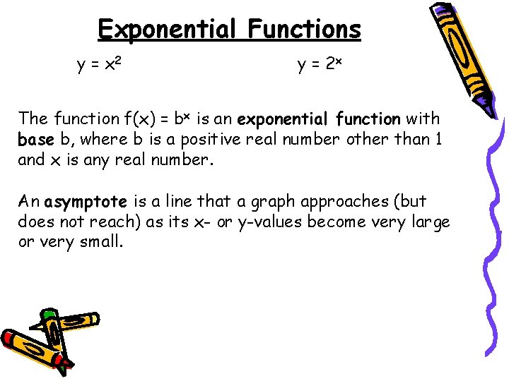 6 2 Exponential Functions Objectives Classify An Exponential