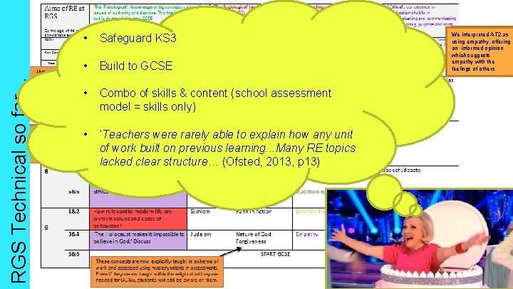 RGS Technical so far… • Safeguard KS 3 • Build to GCSE • Combo