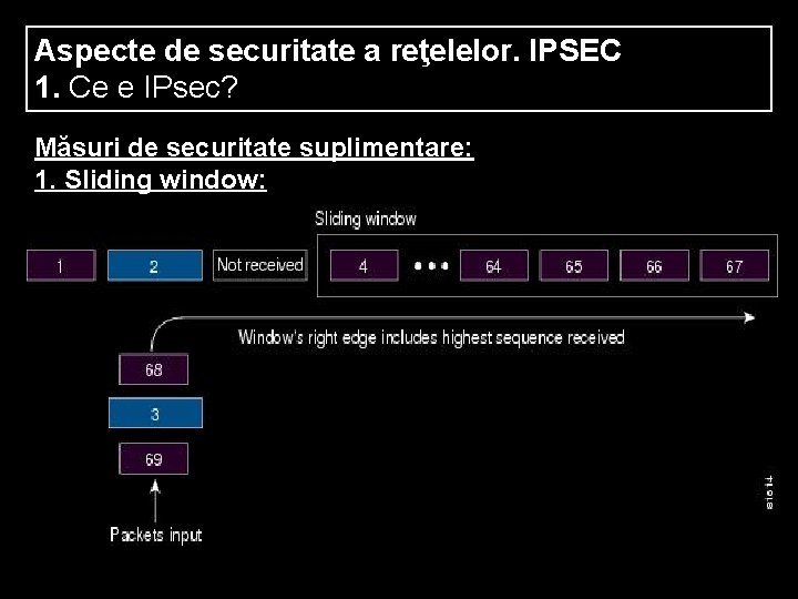 Aspecte de securitate a reţelelor. IPSEC 1. Ce e IPsec? Măsuri de securitate suplimentare: