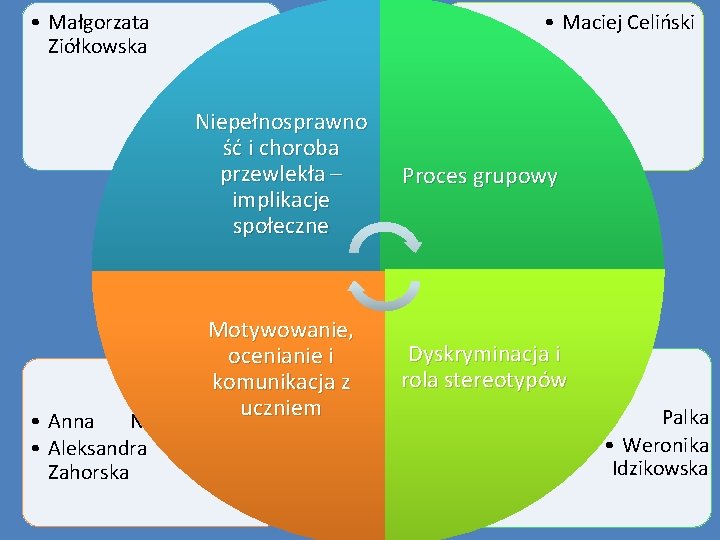  • Małgorzata Ziółkowska • Maciej Celiński Niepełnosprawno ść i choroba przewlekła – implikacje