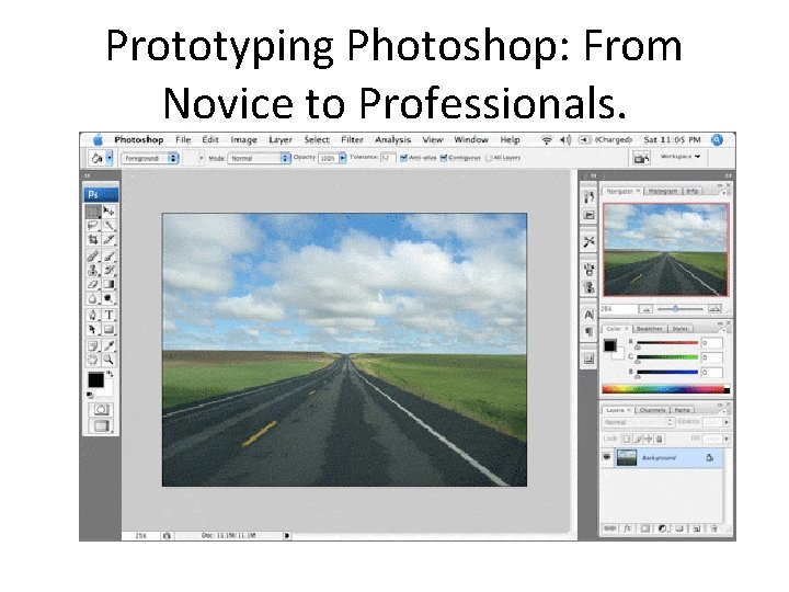 Prototyping Photoshop: From Novice to Professionals. 